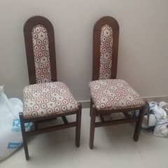 pair of Sheesham wood chairs