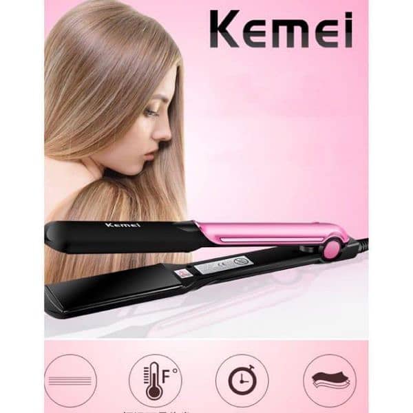 Hair straightener curling iron 4