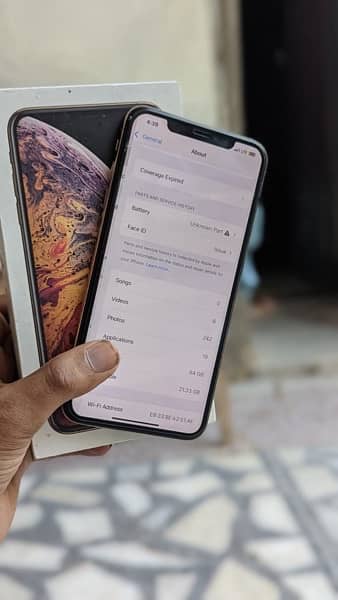 iPhone XSMAX PTA APPROVED WITH BOX 64gb 4