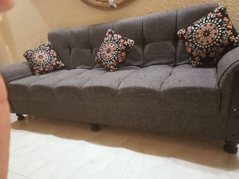 sofa cum bed with Arm rest 2