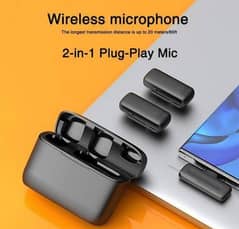 J13 Type-C Dual Wireless Lavalier Microphone with Charging Case.