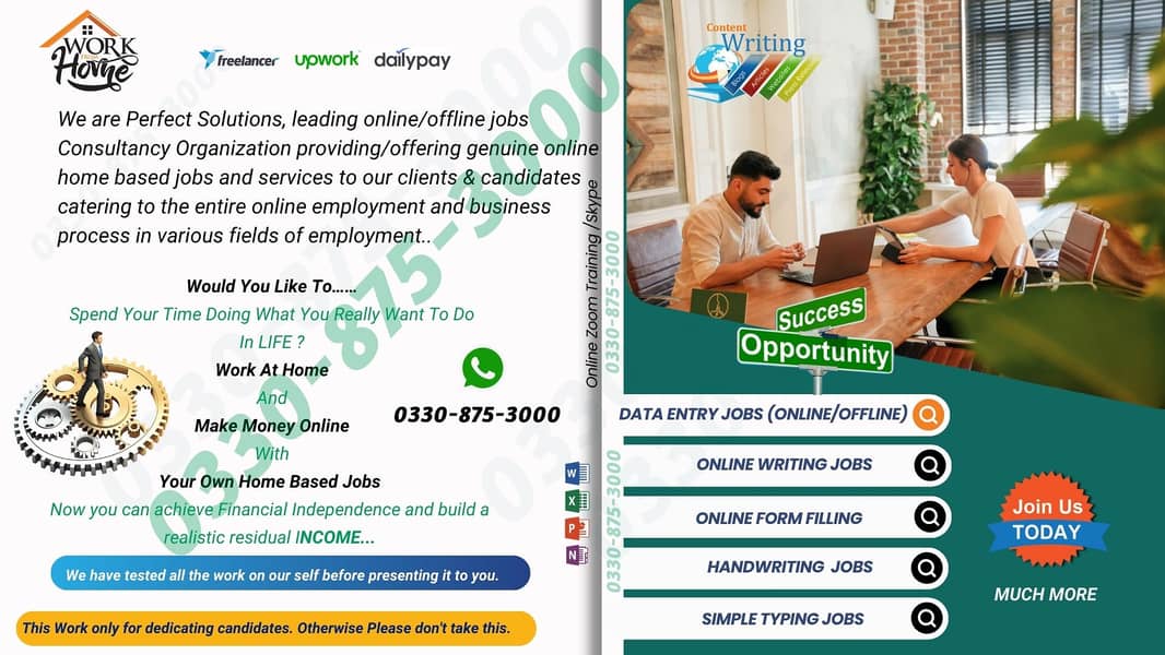 Assignment Writing/Online Form Filling Daily-payout Easypaisa/Jazzcash 1