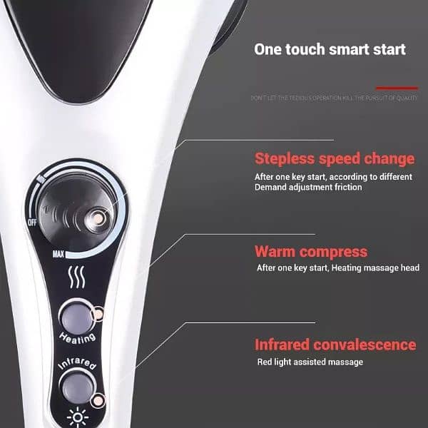 Electric Handheld Back Massager Infrared Heating Hammer Massager 2