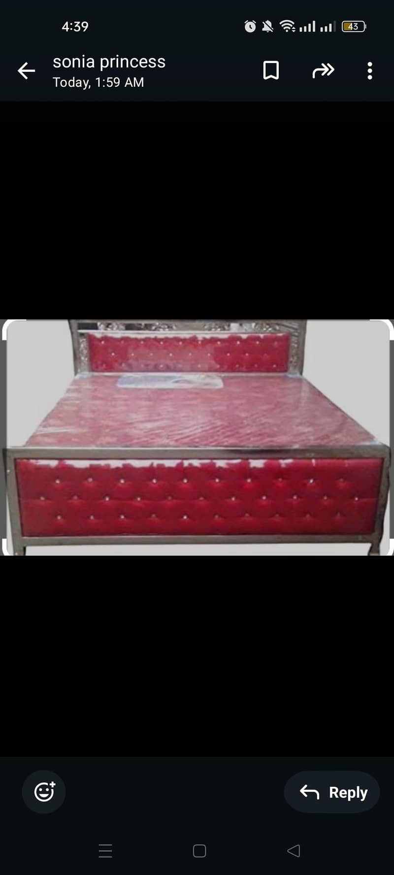 Brand new iron king size bed with dressing side tablesd . . . 2