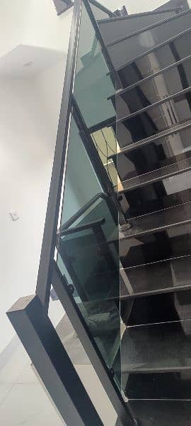 STAIRS RAILING AND TERRACE IN GLASS AND STAINLESS STEEL 1