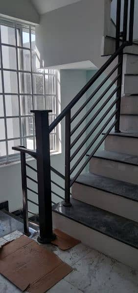 STAIRS RAILING AND TERRACE IN GLASS AND STAINLESS STEEL 3