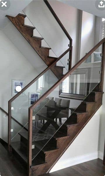 STAIRS RAILING AND TERRACE IN GLASS AND STAINLESS STEEL 7