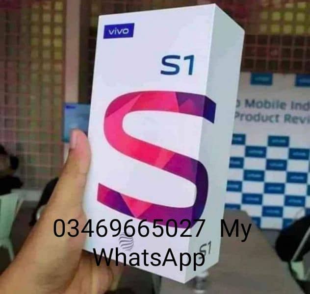 vivo S1 6gb ram 128gb full Box original PTA approved. WhatsApp cntact. 1