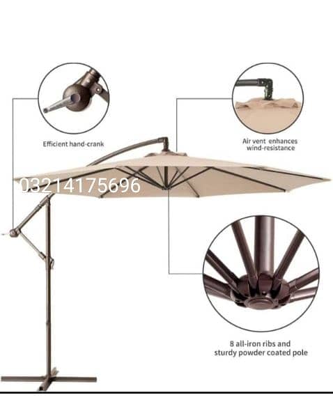 OUTDOOR GARDEN UMBRELLA IMPORTANT SIDE POLE CENTER POLE BRAND COMPANY 10