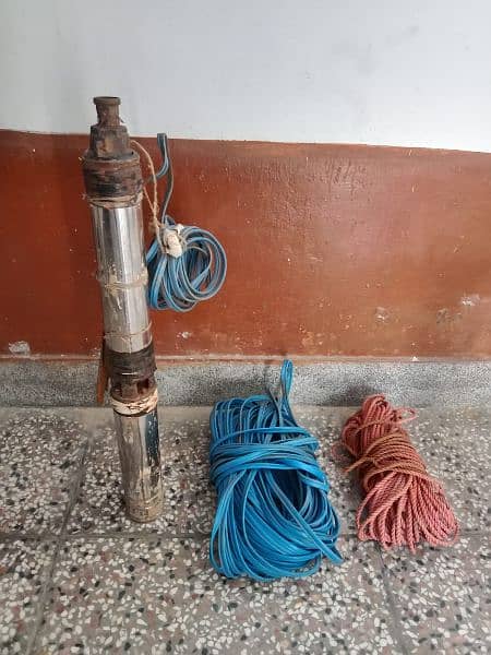 0.75 Water Motor ( for 200 ft. ) with Wire,Roop,Pipe & Electricity box 0