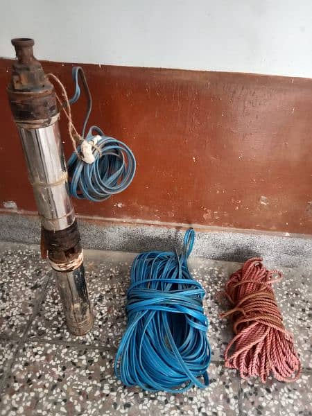 0.75 Water Motor ( for 200 ft. ) with Wire,Roop,Pipe & Electricity box 1