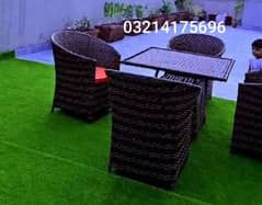 OUTDOOR GARDEN RATTAN UPVC FURNITURE SOFA SET CHAIRS TABLE UMBRELLA