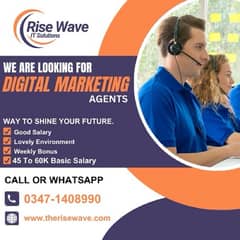 We are looking for Only Digital Marketing Agents