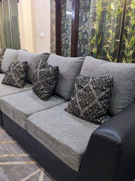 Used Sofa (Jute and Rexine) 3