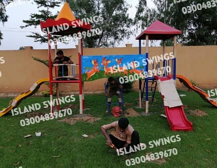 KIDS JOYLAND | PLAY LAND SLIDES | SWINGS | ISLAND SWINGS | Park JHOLY 1