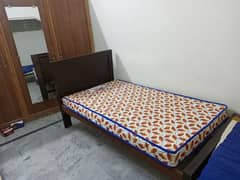 Single bed with mattress