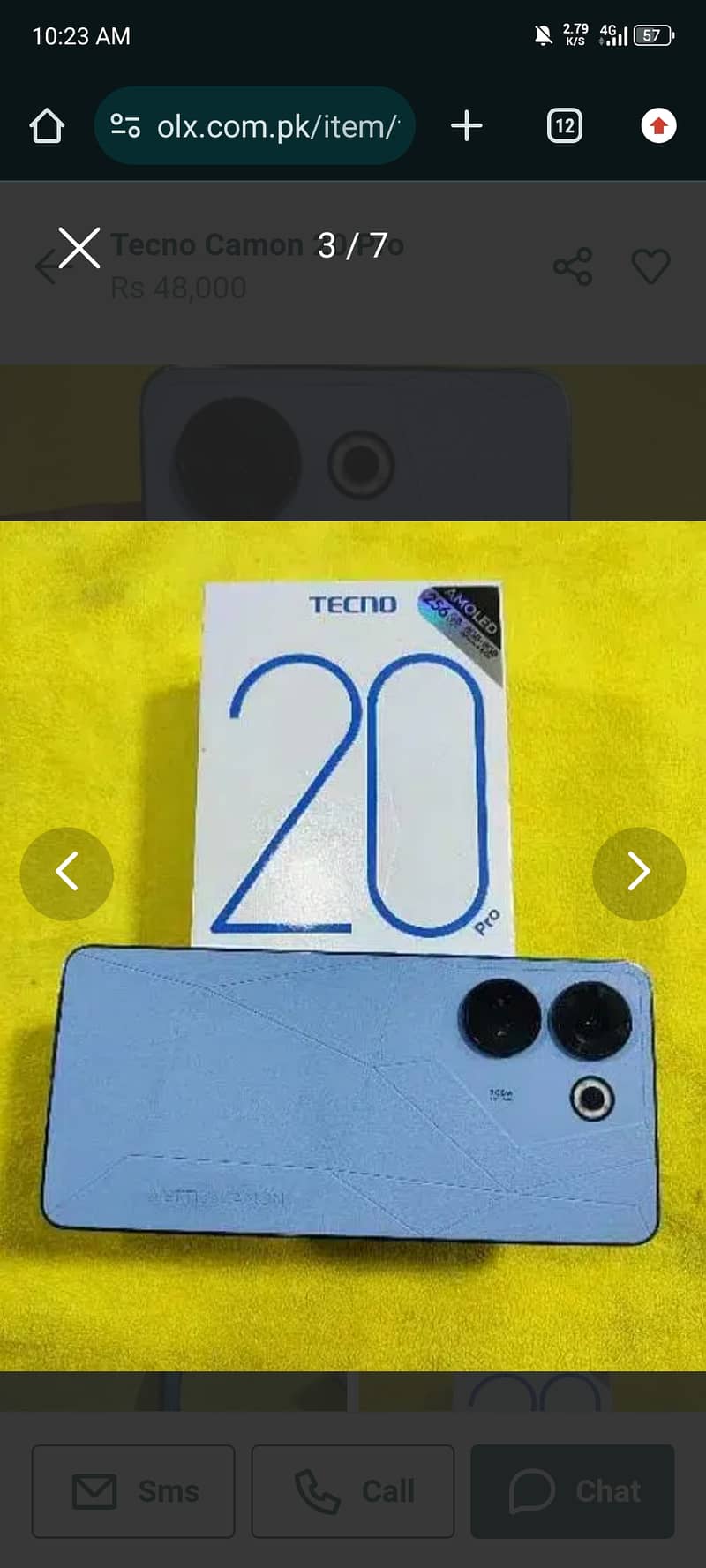 Tecno camon 20 pro 8/256 Full box 1