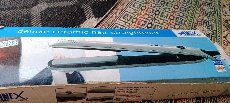 Deluxe ceramic hair straightener 0