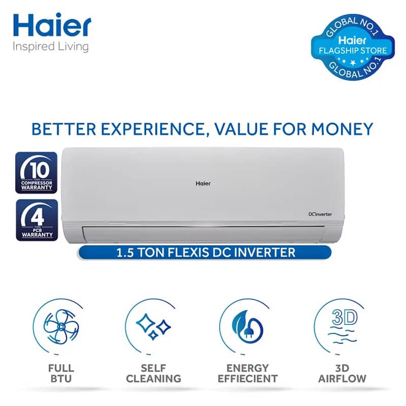 Haier Triple Inverter HSU-18HFCS Free installation 1