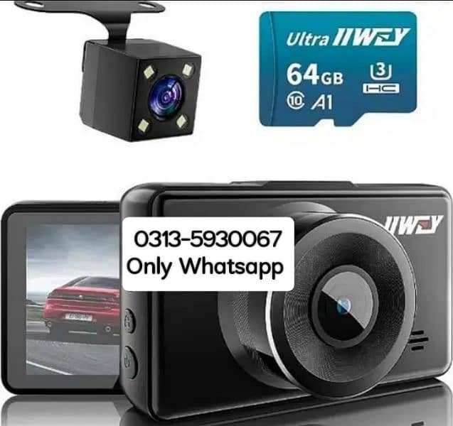 imported dual dash camera 1080 hd front and rear parking sensors 0