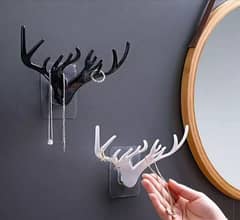 2 pcs deer wall hanging hooks