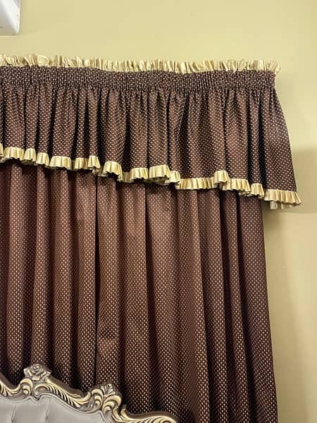 brown valance curtains 1