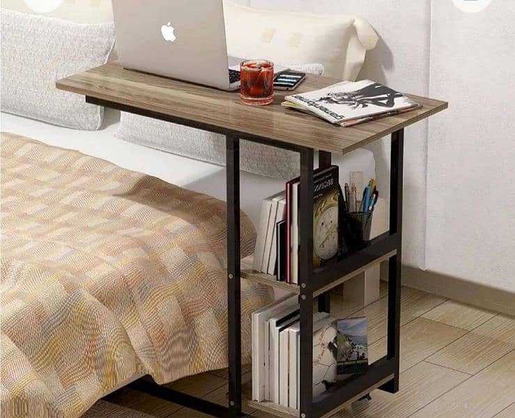 Wooden laptop side table for sofa and bed. Contact no:03279329454. 0