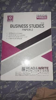 BUSINESS STUDIES TOPICAL WORKBOOK READ&WRITE