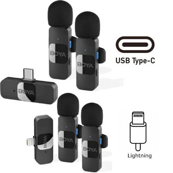 boya wireless mic Noise cancellation for iPhone  / type c 0324-9107656 0