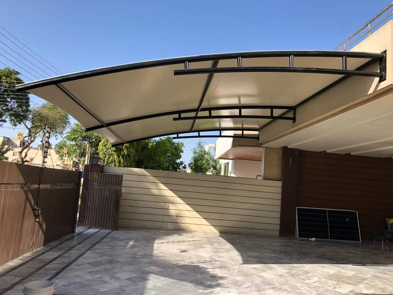 car Parking Shades | Swimming Pool shed | Sail Shades | Porch shade 11