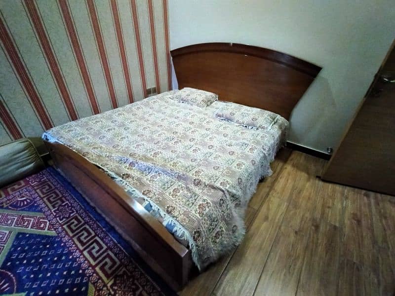 Saagwaan Wood Bed big size with wool mattress 1