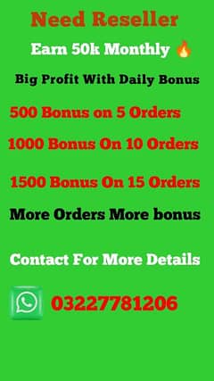 Need Reseller For My website Earn 3k to 4K Daily