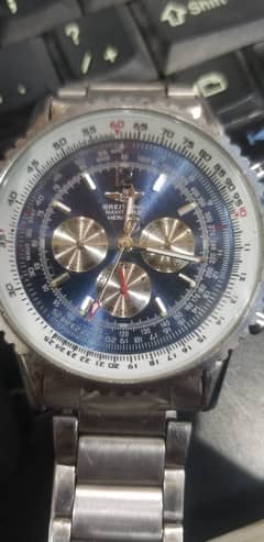 BREITLING STAINLESS STEEL AUTOMATIC WATCH