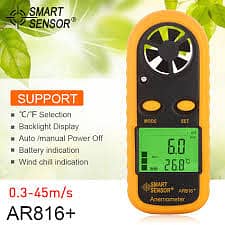 AR816+ SMART SENSOR Mini Anemometer Price In Pakistan