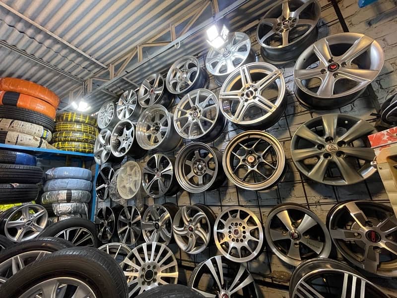 NEW AND USED RIMS AND TYRES ALL SIZES 0