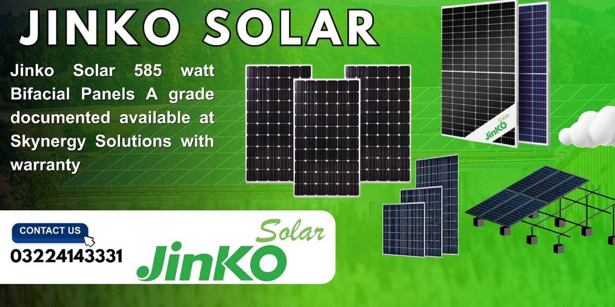 Jinko | Solar Panels | Jinko Solar 585 watt | Solar inverter 0