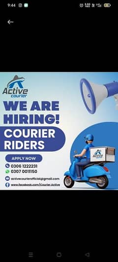 Delivery Riders Required