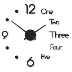 Dot Digit Wall Clock 0