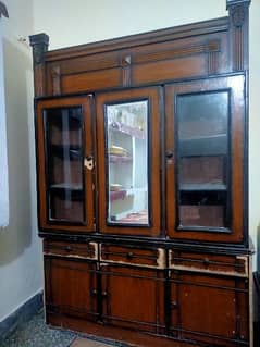 3 door wardrobe or Almari with mirror for sale