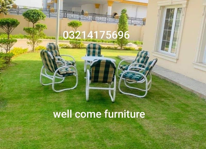 OUTDOOR GARDEN RATTAN UPVC FURNITURE SOFA SET CHAIRS TABLE UMBRELLA 3