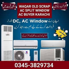 WE PURCHASE OLD AC SPLIT WINDOW AC PORTABLE AC. KARACHI PICK UP SERVICE