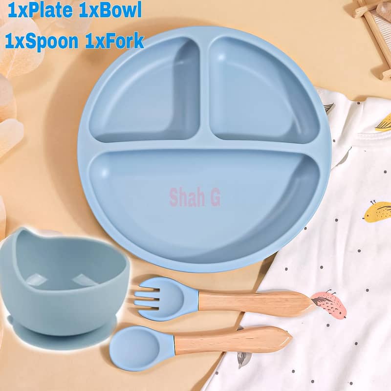 Silicone Baby Tableware set 7