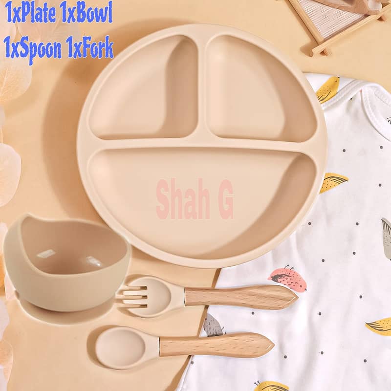 Silicone Baby Tableware set 8