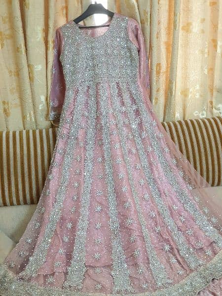 bridal farshi sharara and heavy work long tell maxi 7