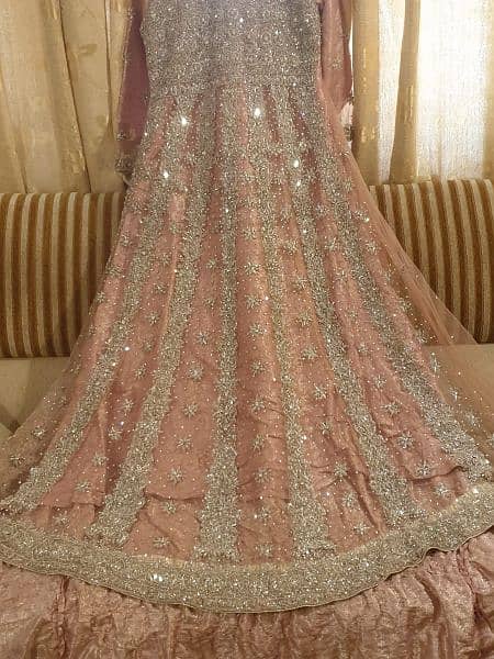 bridal farshi sharara and heavy work long tell maxi 8