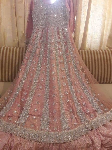 bridal farshi sharara and heavy work long tell maxi 12