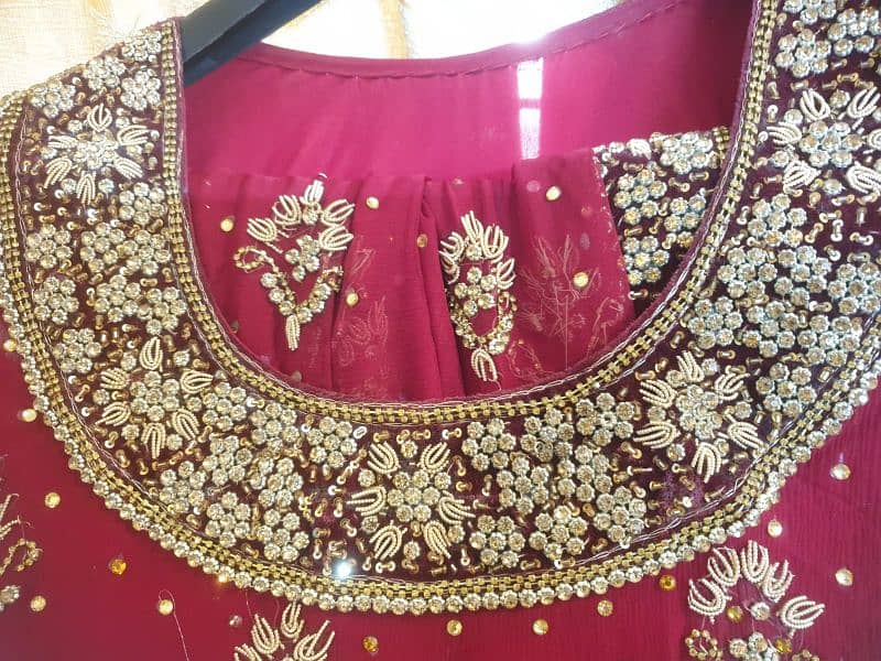 bridal farshi sharara and heavy work long tell maxi 17