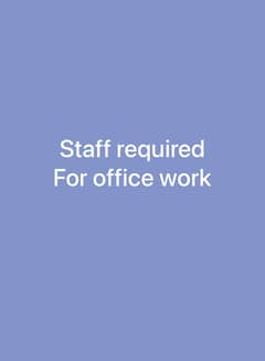 Female staff required