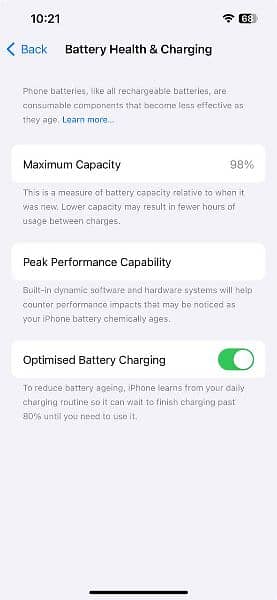 14 JV with 98 battery health 6