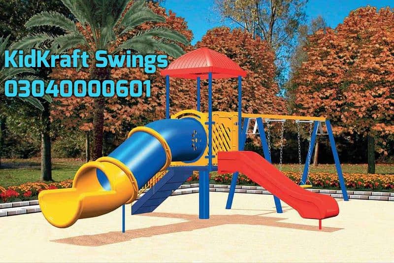 Slide, Swings, Kids rides, jhula, Spring rider, jungle gym, indoor set 7